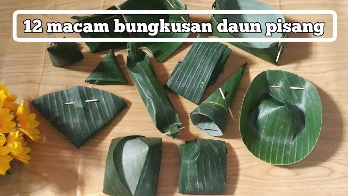Daun pisang bungkus alami