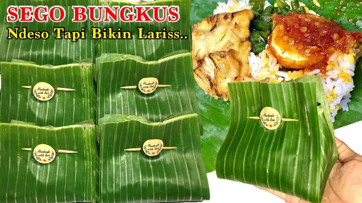 Daun pisang bungkus alami