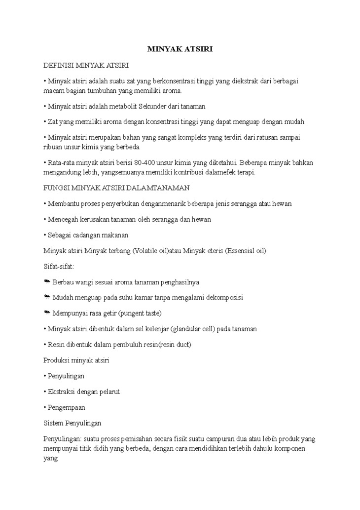 Minyak atsiri terapi