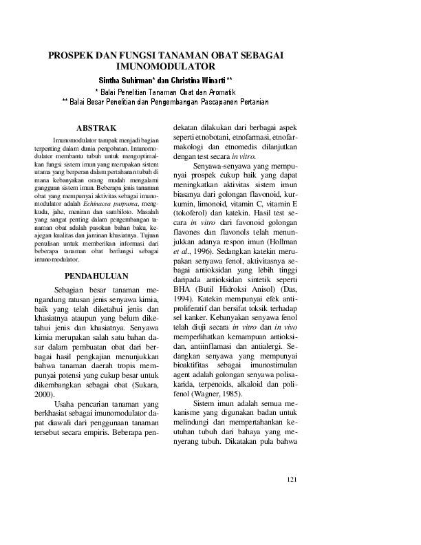 tanaman penambah imun